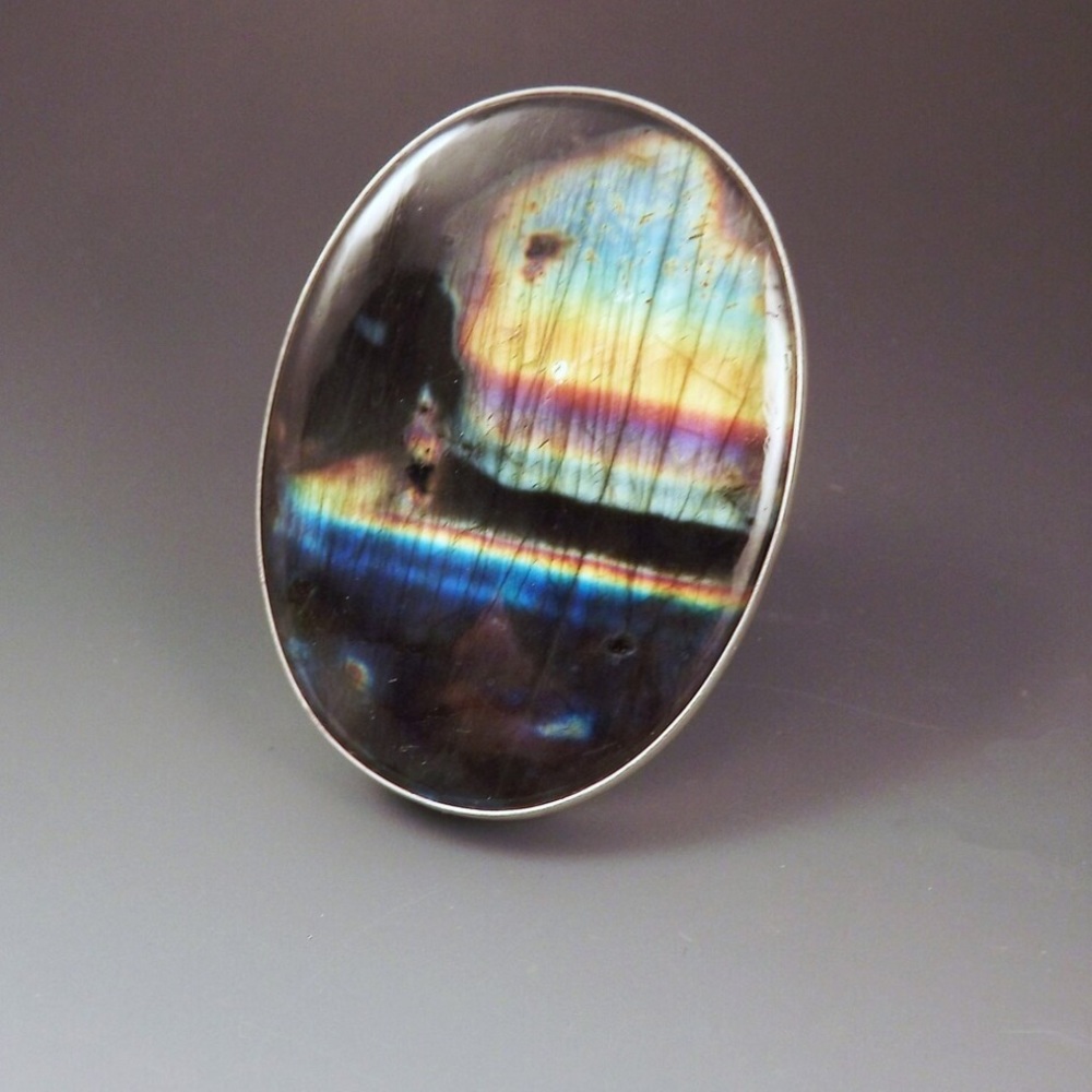Patrician art spectrolite ring 8.5